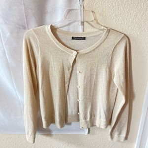 Xtraordinary beige sparkly sweater